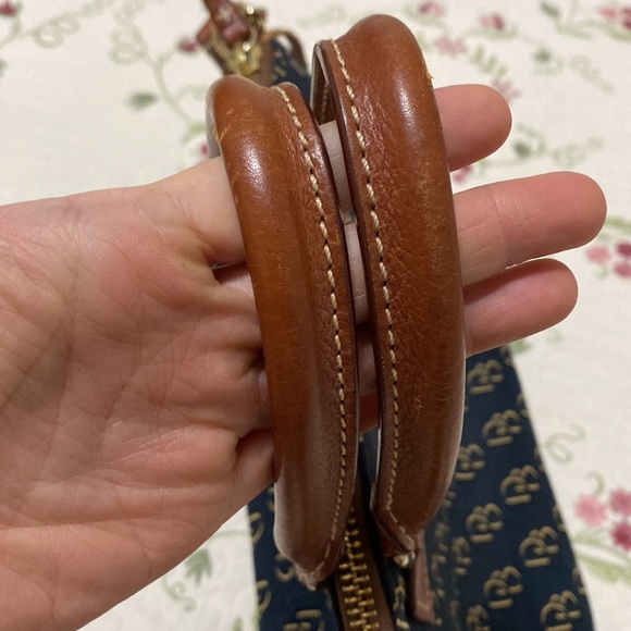 Shadow D&B Satchel Black Brown Logo Monogram Shoulder Bag Hand Bag - Picture 7 of 16